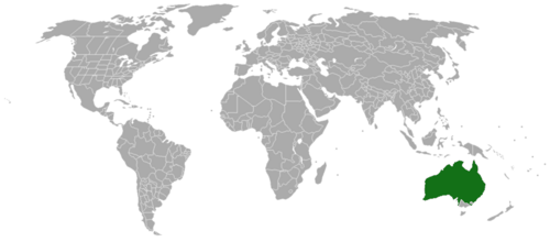 Acacia coriacea: Acacia coriacea range map created with a blank map from the Commons, info from ILDIS LegumeWeb and the GIMP.