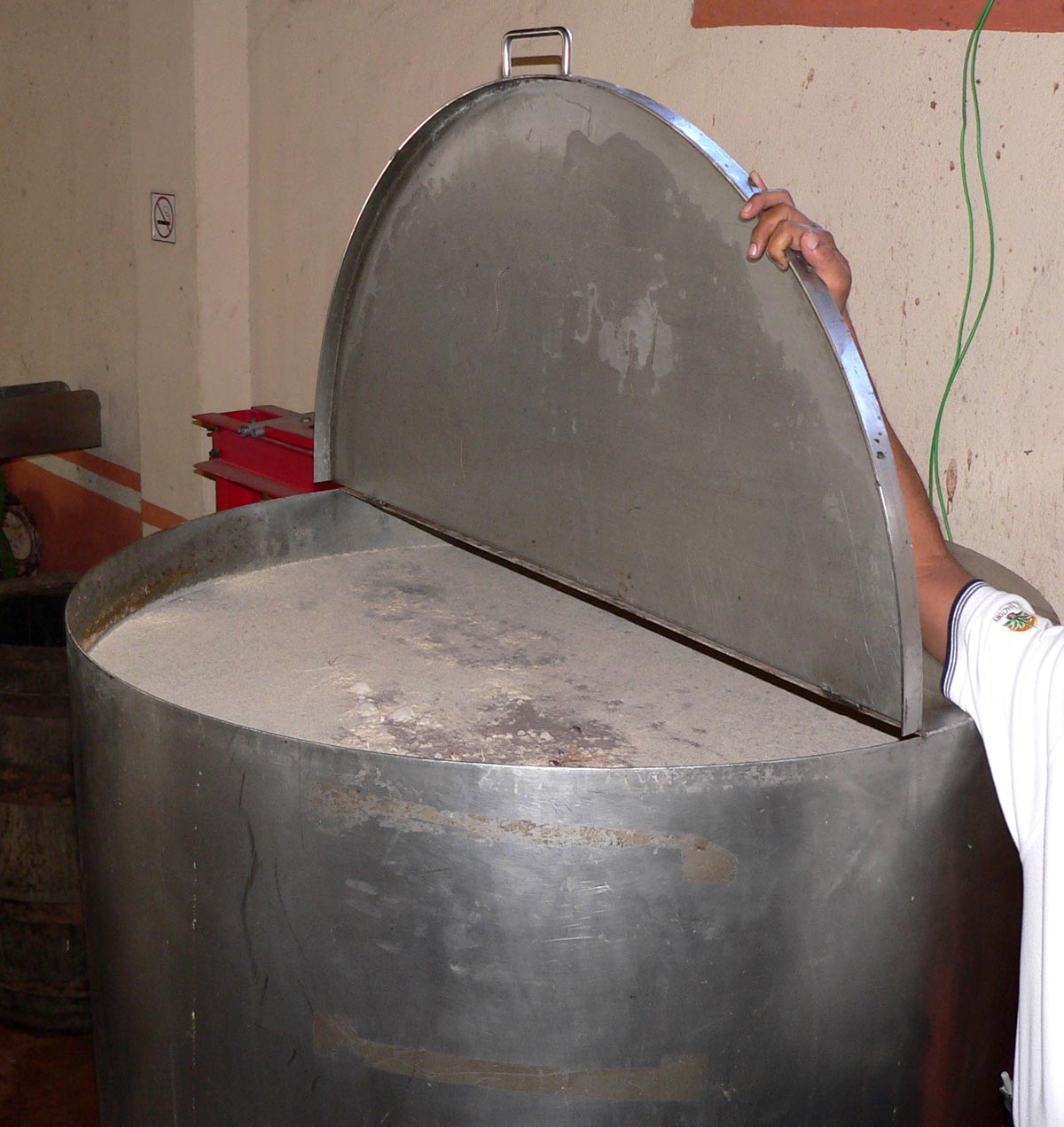 Tequila agave: Photo of agave fermenting vat at Dona Engracia hacienda, Jalisco, Mexico.