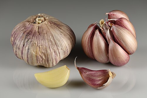 Garlic: Garlic bulbs and cloves