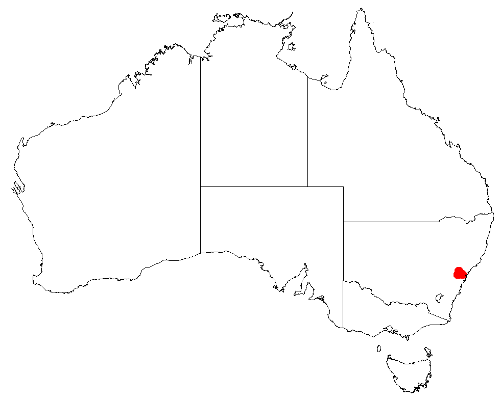 Cycad: Macrozamia elegans occurrence data downloaded from Australasian Virtual Herbarium using https://doi.org/10.26197/5c23e4f3b2e43